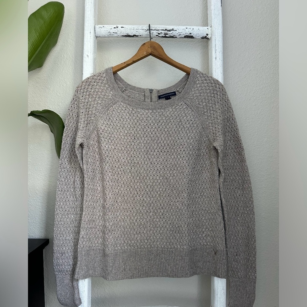 American Eagle Outfitters Textured Knit Sweater Crew Neck Sweater